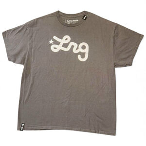 Y2K LRG Script Logo Short Sleeve Shirt Size XL